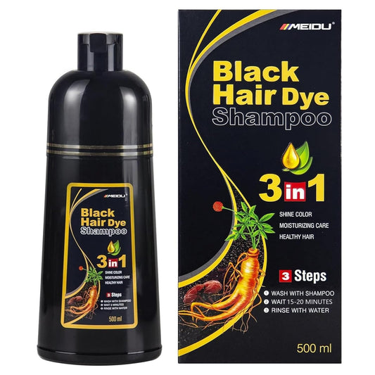 Shampoo Anticanas 3 en 1 Negro