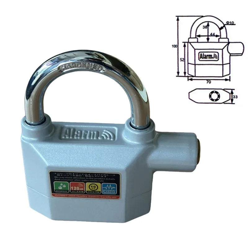 Candado Antirrobo Universal con Alarma