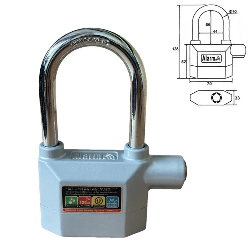 Candado Antirrobo Universal con Alarma