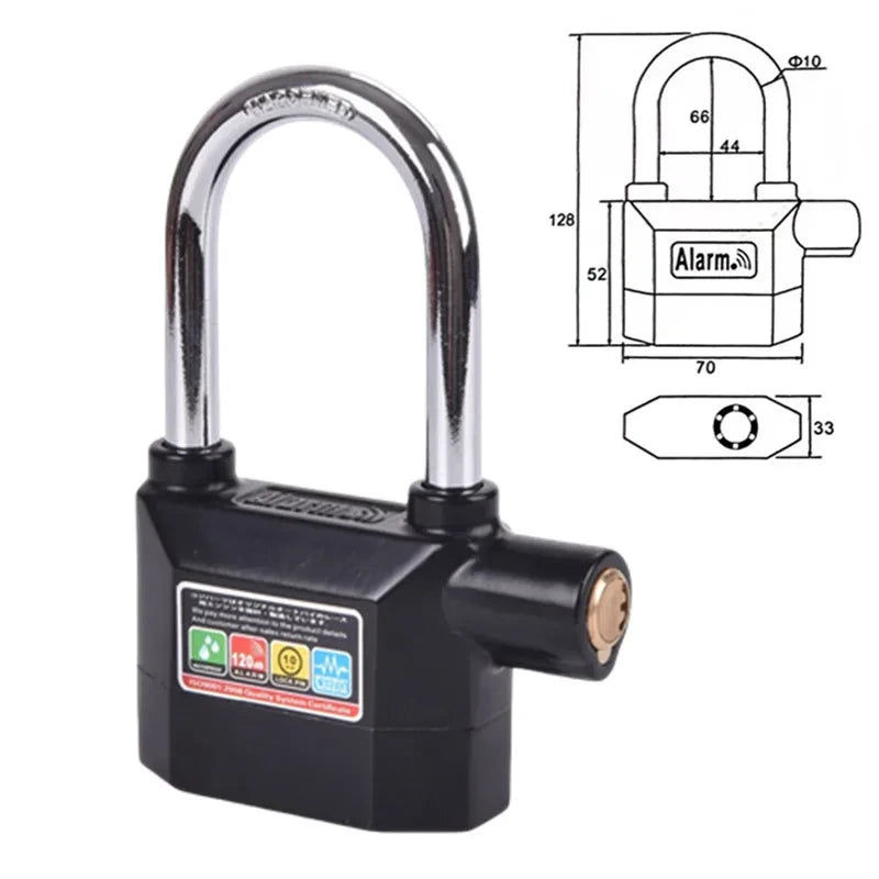 Candado Antirrobo Universal con Alarma