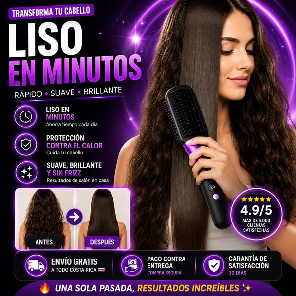 Cepillo Alisador Portátil Inalámbrico Premium