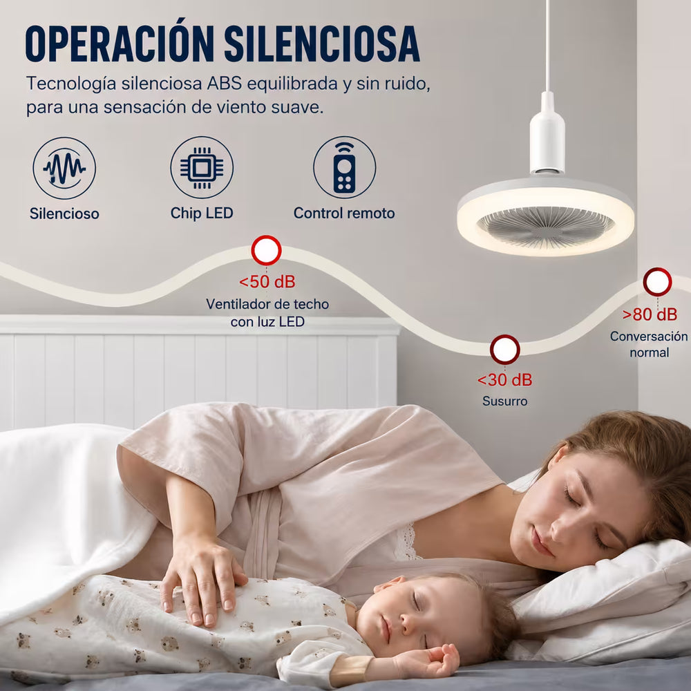 Ventilux 2 en 1™ – Ventilador de Techo con Luz LED