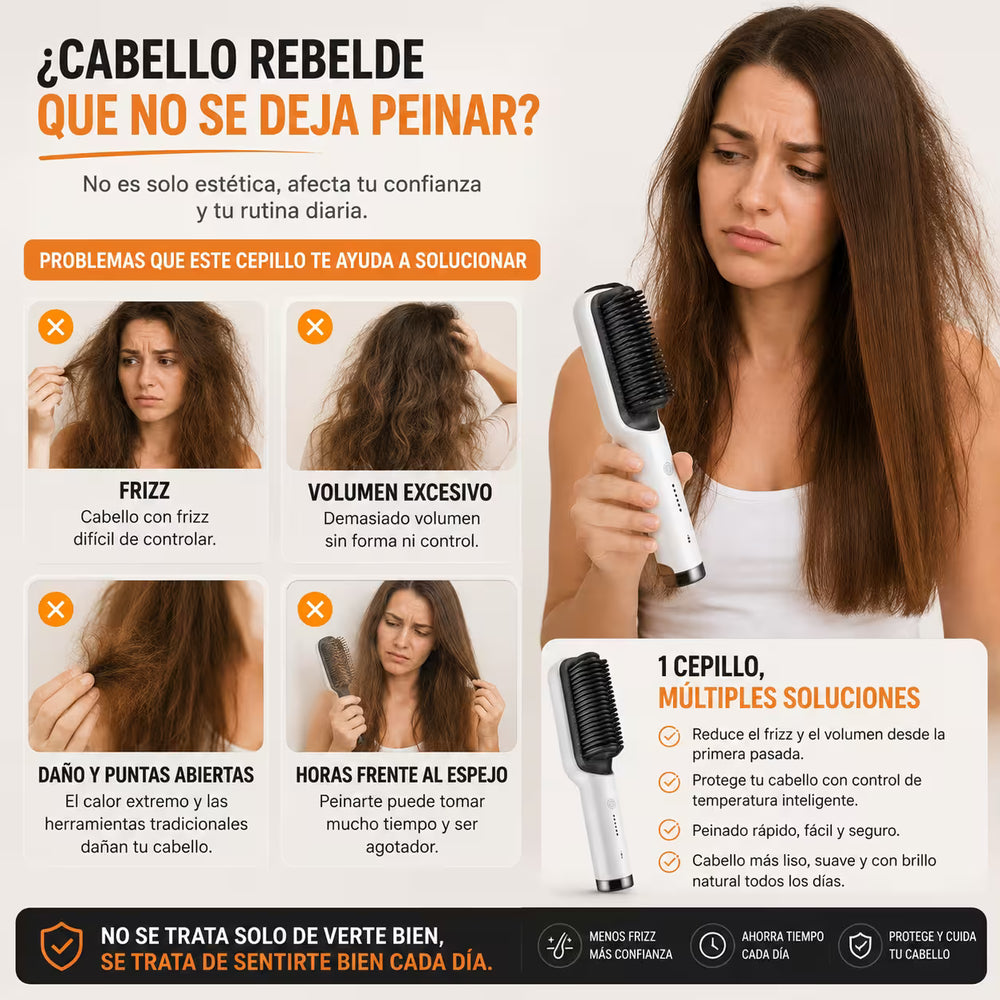 Cepillo alisador eléctrico profesional