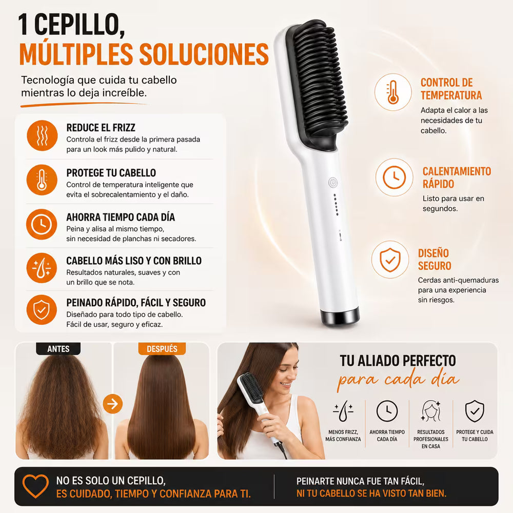 Cepillo alisador eléctrico profesional