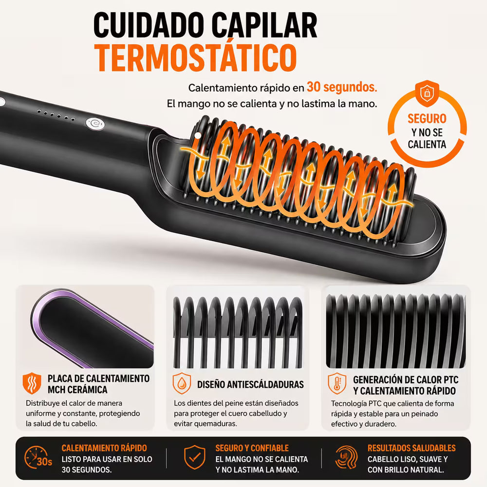 Cepillo alisador eléctrico profesional